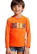 Kit Praia Sunga Blusa UV Laranja Banana Danger Kit Praia Sunga Blusa UV Laranja Banana Danger