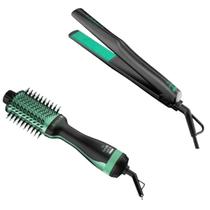 Kit Prancha 37W E Escova Babosa Ion 1300W Gama Italy Bivolt.