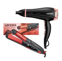 Kit Prancha Chapinha Ion 2600 + Secador Cabelo 1900W- Lenoxx