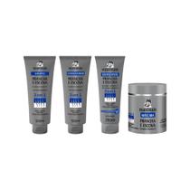 Kit Prancha E Escova 3 Em 1 Maxihair Shamp+Cond+Masc+Defriz Kit Prancha E Escova 3 Em 1 Maxihair Shamp+Cond+Masc+Defriz