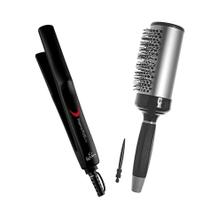 KIT - PRANCHA GAMA ELEGANZA PLUS 210ºC + ESCOVA PROART RICCI PERFETTI 98105HKH 53MM