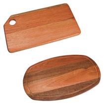 Kit Prancha oval 50x30 e tábua com furo 32x16 de pau madeira