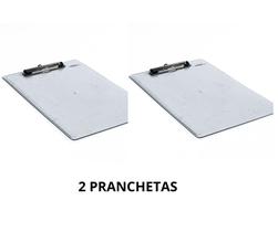 Kit Prancheta Acrílica Ofício Super Metal- Menno 2 unidades