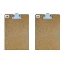 KIT Prancheta madeira 2 un A4 prendedor de metal Carbrink KIT Prancheta madeira 2 un A4 prendedor de metal Carbrink