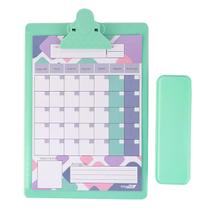 Kit Prancheta Planner Ofício A4 Organizador de Papéis Cores