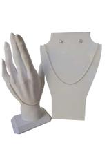 KIT PRATA 925 CORRENTE/PULSEIRA/BRINCO 45CM Prata