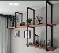 kit prateleira industrial LUX COMPLETO 150cm