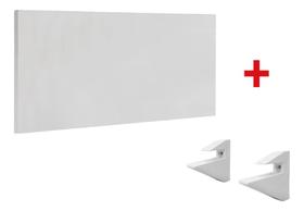 Kit Prateleira Mdp 90x25 + Suporte Em Abs Brasforma Kpbb90X25