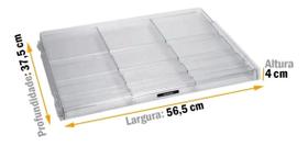 Kit Prateleira Multiuso + 3 Gavetas de Frutas Geladeira Brastemp BRM50 BRK50