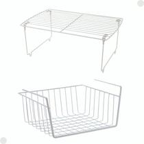 kit Prateleira Multiuso E Organizador Suspenso Aramado - Mor