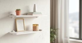 Kit Prateleiras 20x40cm MDF com Suporte Tipo Tucano Para Decorar e Organizar Ambiente Branca