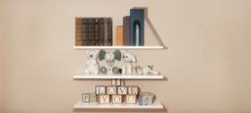 Kit prateleiras em mdf branco para decoração de ambientes kit com 03 prateleiras 60 x 20 Kit prateleiras em mdf branco para decoração de ambientes kit com 03 prateleiras 60 x 20