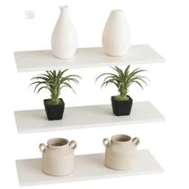 Kit Prateleiras MDF 60x15cm Para Livros e Enfeites Kit Prateleiras MDF 60x15cm Para Livros e Enfeites