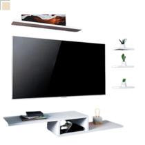 Kit Prateleiras Nicho Para Tv Rack Home Suspenso Sala Quarto Kit Prateleiras Nicho Para Tv Rack Home Suspenso Sala Quarto