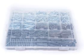 Kit Praticidade com 1775 pregos parafusos philips e buchas