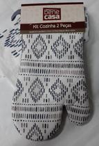 Kit Prático Cozinha Estampado 2 Peças Luva Forno e Pano Copa - Bene Casa Kit Prático Cozinha Estampado 2 Peças Luva Forno e Pano Copa - Bene Casa