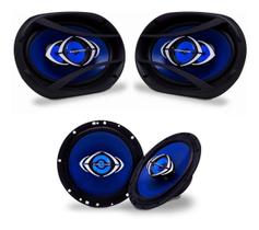 Kit Prático Hurricane Alto Falante 6" + 6x9"