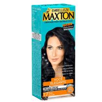 Kit Prático Tintura Creme Maxton 1.7 Preto Azulado - Embelleze