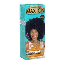 Kit Prático Tintura Creme Maxton 1.77 Preto Azulado Intenso - Embelleze