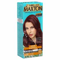 Kit Prático Tintura Creme Maxton 4.66 Vermelho Borgonha - Embelleze