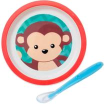 Kit Pratinho de Bebê 21cm e Colher para Introdução Alimentar Buba 6 Meses Kit Pratinho de Bebê 21cm e Colher para Introdução Alimentar Buba 6 Meses
