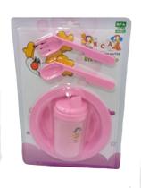 Kit Prato De Refeição 4 Peças Rosa - RCA