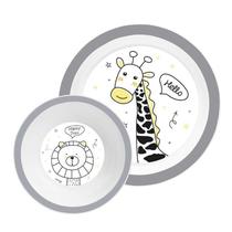 Kit Prato e Bowl Infantil Zoo - Clingo Kit Prato e Bowl Infantil Zoo - Clingo