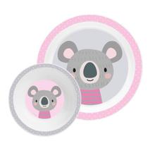 Kit Prato e Tigela Infantil Coala Micro-ondas BPA Free