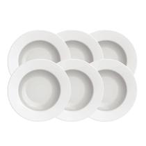 Kit Prato Fundo Tramontina Maria Augusta Em Porcelana 23 Cm 06 Peças Tramontina