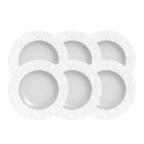 Kit Prato Fundo Tramontina Marie em Porcelana Decorada 23 cm 06 Peças