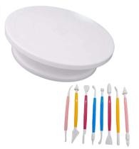 Kit Prato Giratório Bailarina Com 8 Estecas Para Modelar Kit Prato Giratório Bailarina Com 8 Estecas Para Modelar