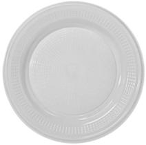 Kit Prato Raso Descartável Bio Branco Ø 15cm 8 pacotes com 10un Trik Trik