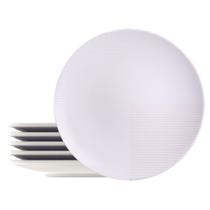Kit Prato Raso Tramontina Grid em Porcelana 28 cm 06 Peças Kit Prato Raso Tramontina Grid em Porcelana 28 cm 06 Peças