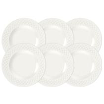 Kit Prato Raso Tramontina Ingrid Em Porcelana Decorada 27 Cm 06 Peças Tramontina