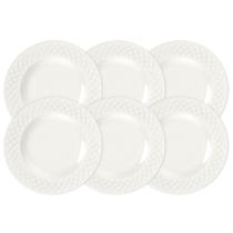 Kit Prato Raso Tramontina Ingrid em Porcelana Decorada 27 cm 06 Peças