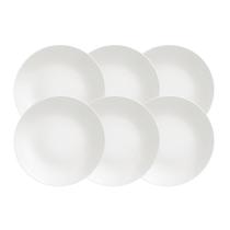 Kit Prato Raso Tramontina Leonora em Porcelana 25 cm 06 Peças