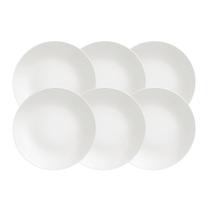 Kit Prato Raso Tramontina Leonora em Porcelana 25 cm 06 Peças Kit Prato Raso Tramontina Leonora em Porcelana 25 cm 06 Peças