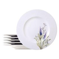 Kit Prato Raso Tramontina Lilla Em Porcelana Decorada 28 Cm 6 Peças Tramontina