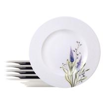 Kit Prato Raso Tramontina Lilla em Porcelana Decorada 28 cm 6 Peças