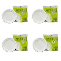 Kit Prato Refeição Raso 21cm Kerocopo 4 Pacotes com 10 Unidades