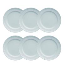 Kit Prato Sobremesa 06 Peças Cottage Azul Germer Porcelanas Kit Prato Sobremesa 06 Peças Cottage Azul Germer Porcelanas