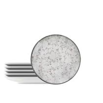 Kit Prato Sobremesa Floralis Porcelana 19cm 6 Peças