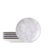 Kit Prato Sobremesa Tramontina Arbo em Porcelana Decorada 19 cm 6 Peças