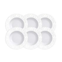 Kit Prato Sobremesa Tramontina Marie em Porcelana Decorada 21 cm 06 Peças