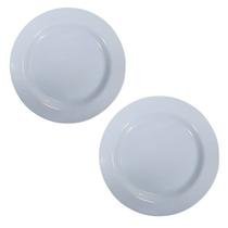 Kit Pratos 20cm Raso Para Comer Sobremesa Sorvete Doce