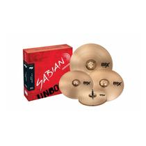 Kit Pratos Bateria Sabian B8x 14hh 16cr 18tcr 20r Cor:Dourado