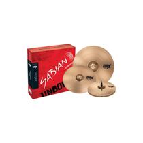 Kit Pratos Bateria Sabian B8x 14hh 16cr 20r Cor:Dourado