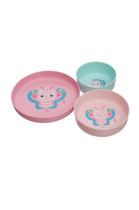 Kit Pratos com Ventosa 3pçs Borboleta Pipa Kouii