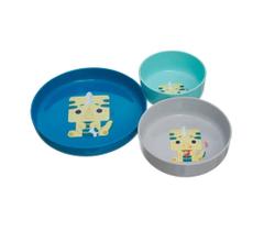 Kit Pratos com Ventosa 3pçs Dino Ino Kouii