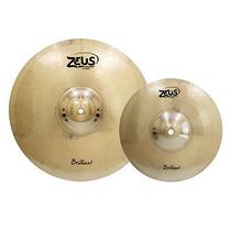 Kit Pratos De Bateria Zeus Brilliant Crash 18" E Splash 12"